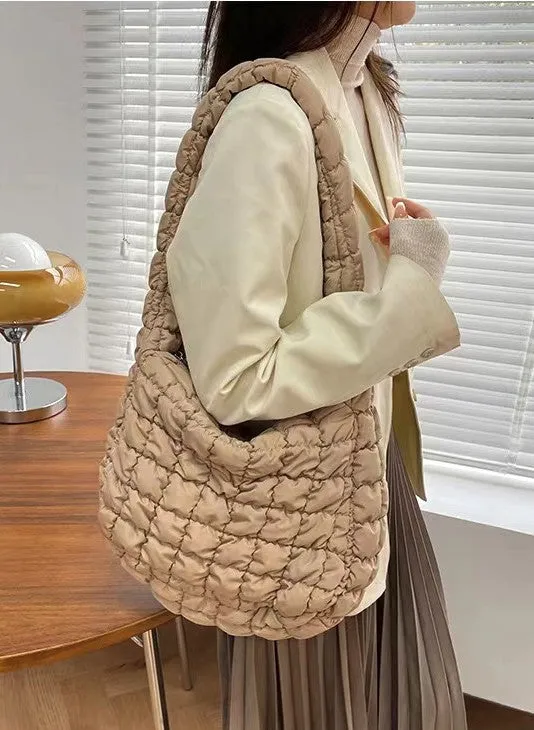 Quilted Puff Crossbody Bag