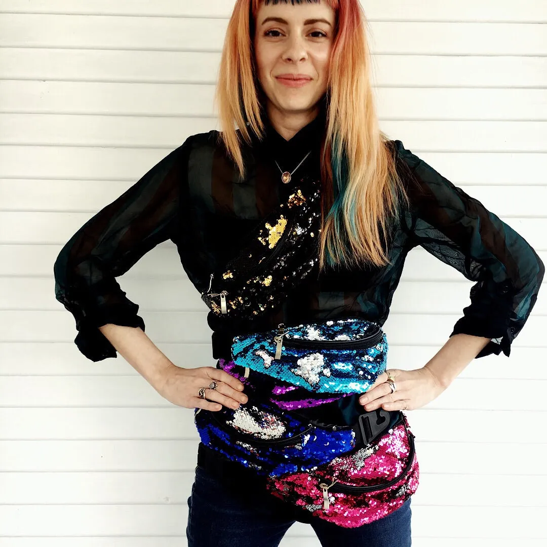 Reversible Sequin Fanny Packs