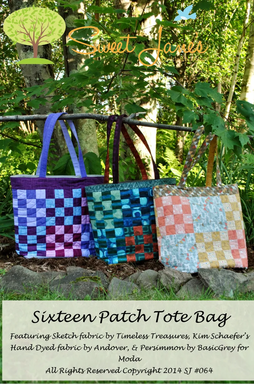 Sixteen Patch Tote Downloadable Pattern