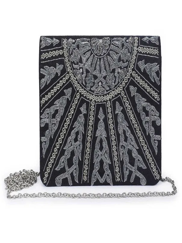 Sparkling Black Clutch