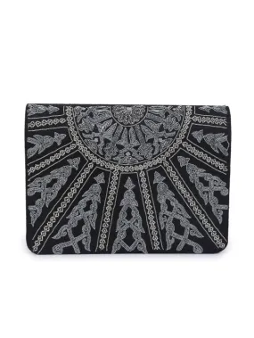 Sparkling Black Clutch