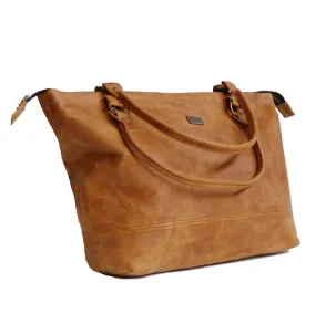 Tan Leather Goods - Daisy Leather Handbag | Toffee