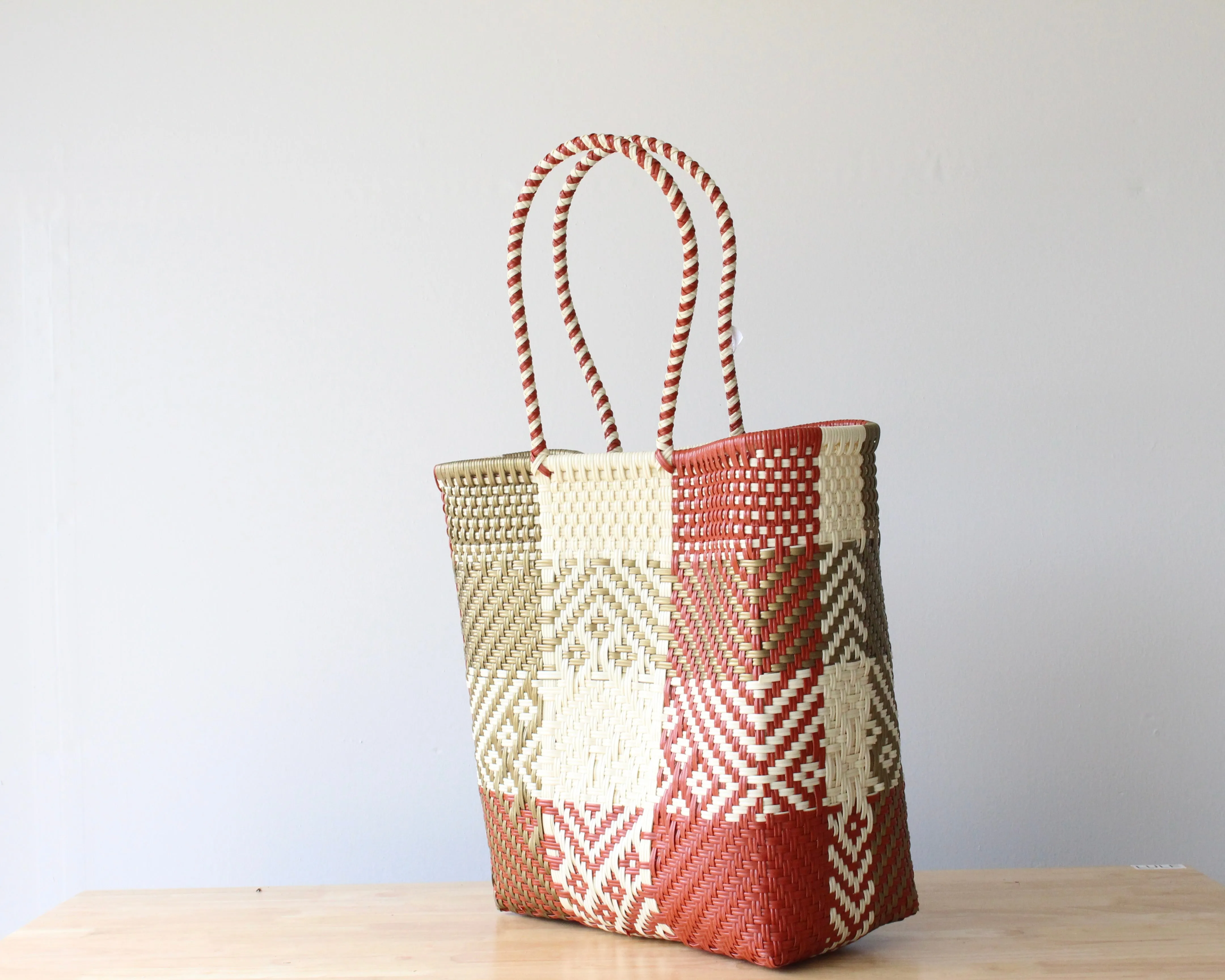 Terracotta & Gold Handwoven Mexican Bag by MexiMexi