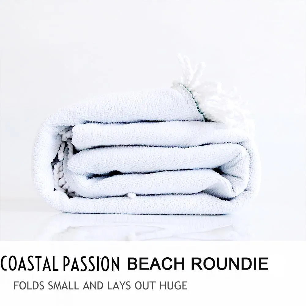 The Ocean Hues Round Beach Towel