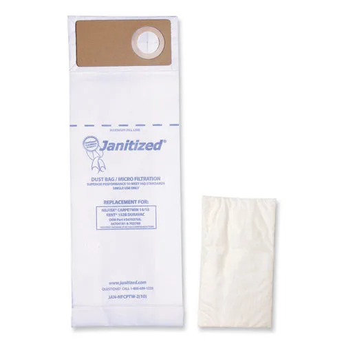 Vacuum Filter Bags Designed To Fit Advance Spectrum Carpetmaster, 100/carton