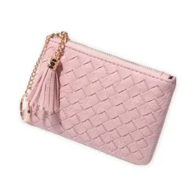 Weaved Card Holder - Pink