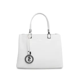 White Formal Hand Bag P35959