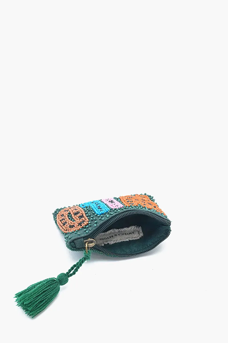 Wild Adventure Embroidered Pouch