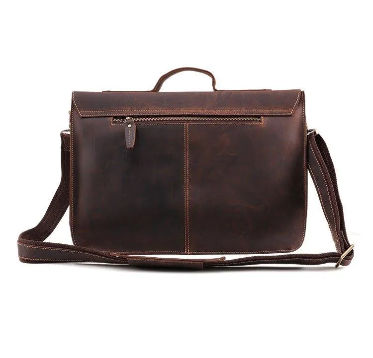 Woosir Men's Bags for Work Genuine Leather with Lock