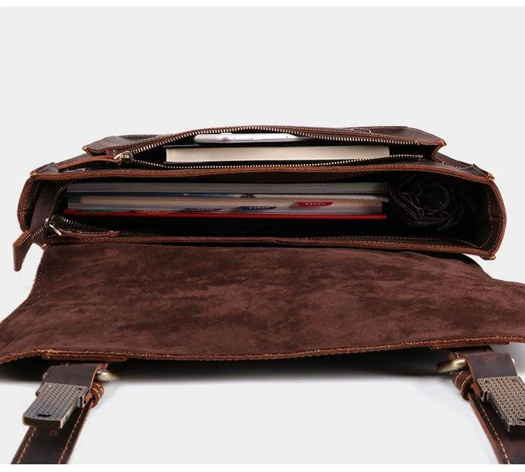 Woosir Mens Leather Business Bags Briefcase