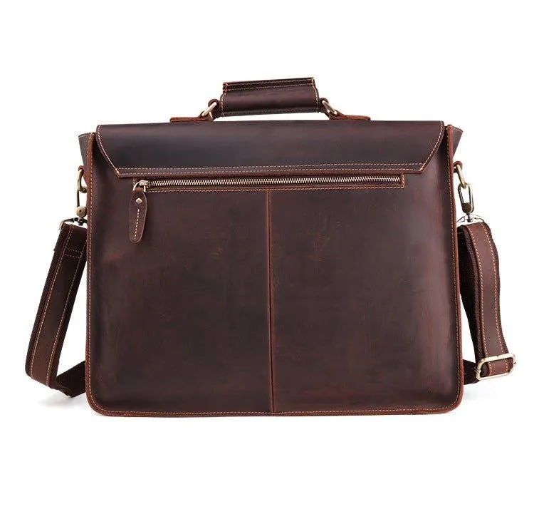 Woosir Mens Leather Business Bags Briefcase