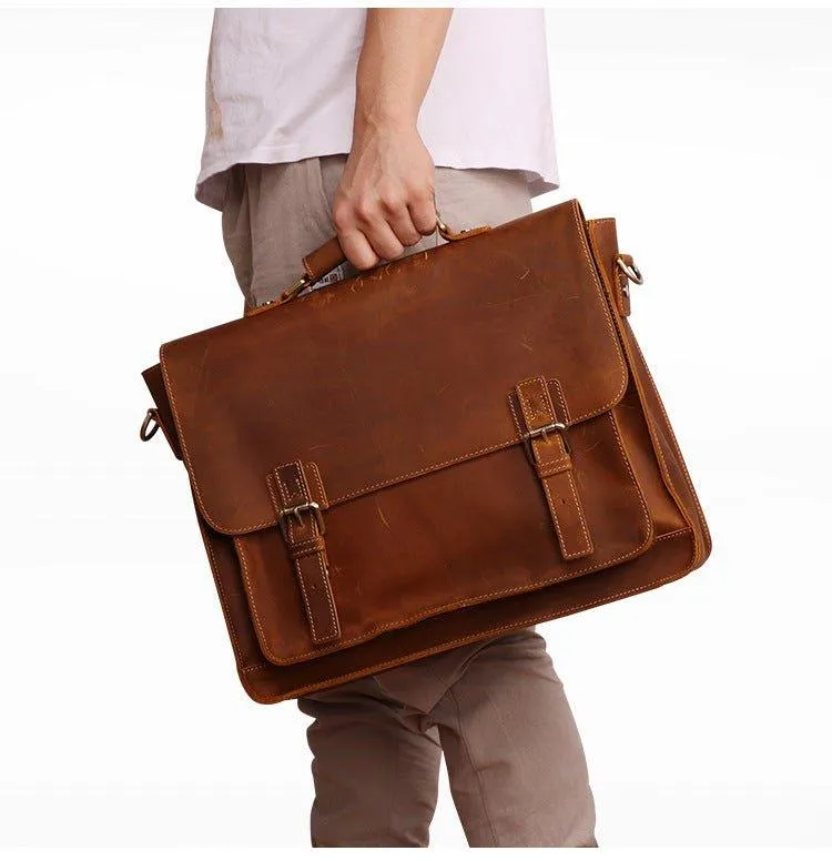 Woosir Mens Leather Business Bags Briefcase