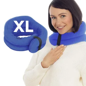 XL Hands-free Microwavable Neck Heating Wrap, Sky Blue