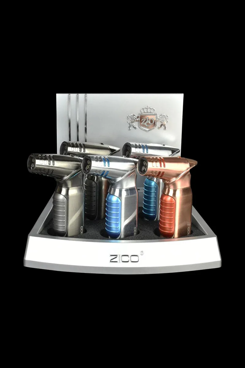 Zico Quad Flame Torch Lighter - 5 Pack