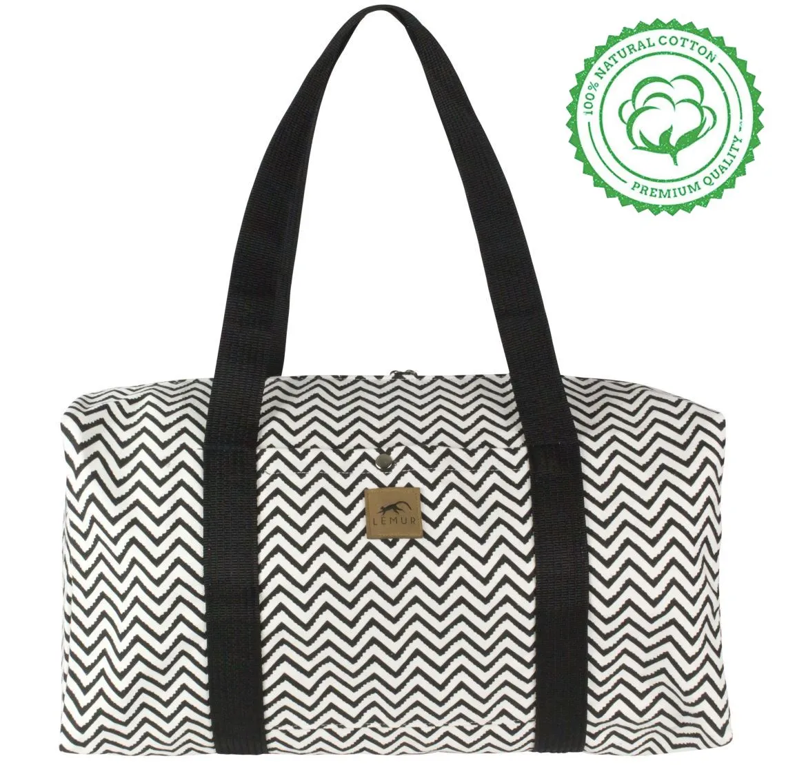 Zig Zag Canvas Duffle Bag