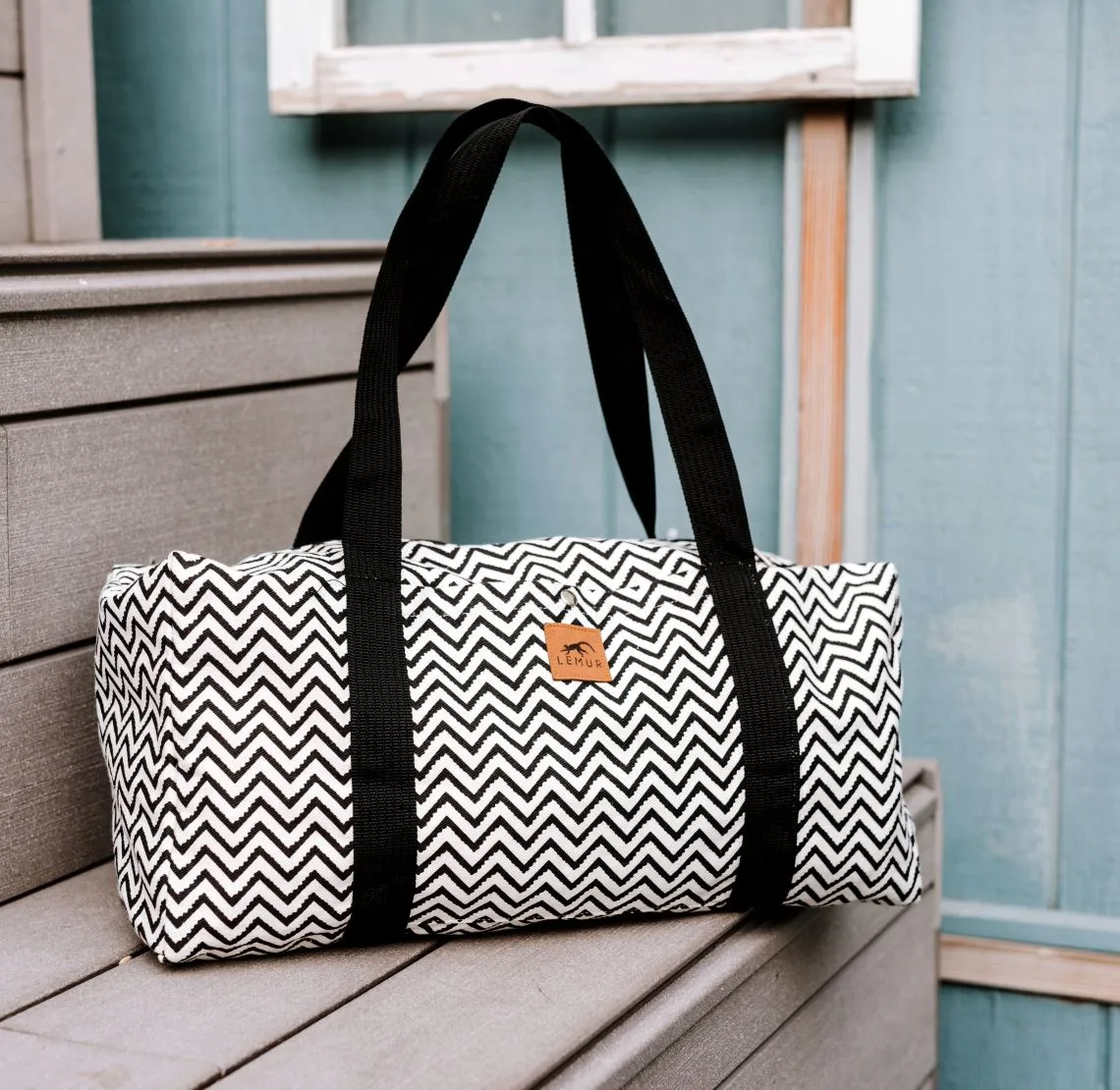 Zig Zag Canvas Duffle Bag